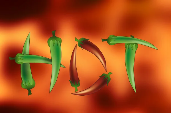 Hot chili peppers — Stock Photo, Image