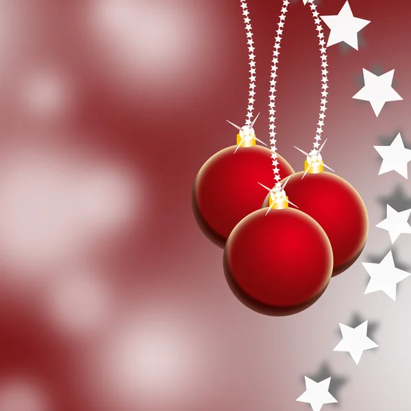 Red christmas illustration — Stock Photo, Image