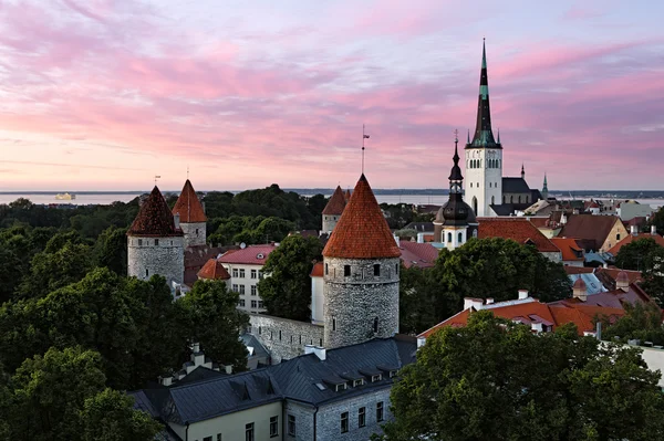 Vista panorámica del casco antiguo de Tallin —  Fotos de Stock