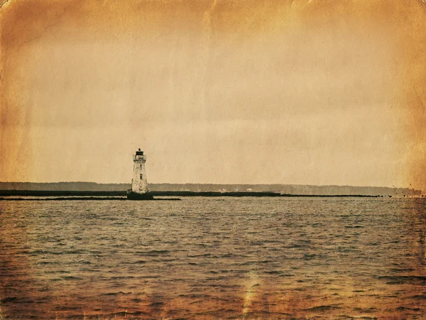 Old style photo of lighthouse — Stock Photo, Image