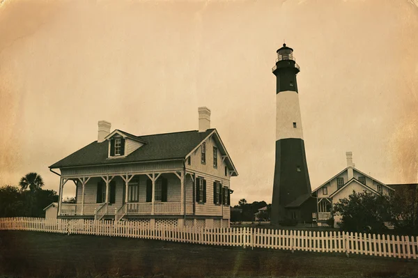 Vintage style photo of lighthouse — Stock Photo, Image