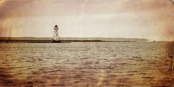 Old style photo of lighthouse — Stock Photo, Image