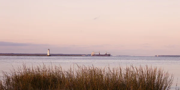 Vecchio faro sull'isola di Cockspur — Foto Stock