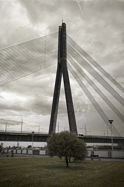 リガの橋の古いスタイルのイメージ — ストック写真