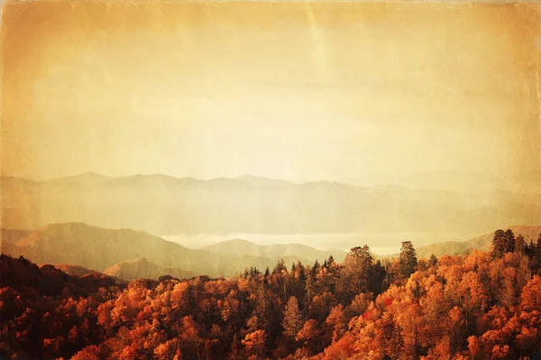 Retro styl fotografie great smoky mountains national park — Stock fotografie