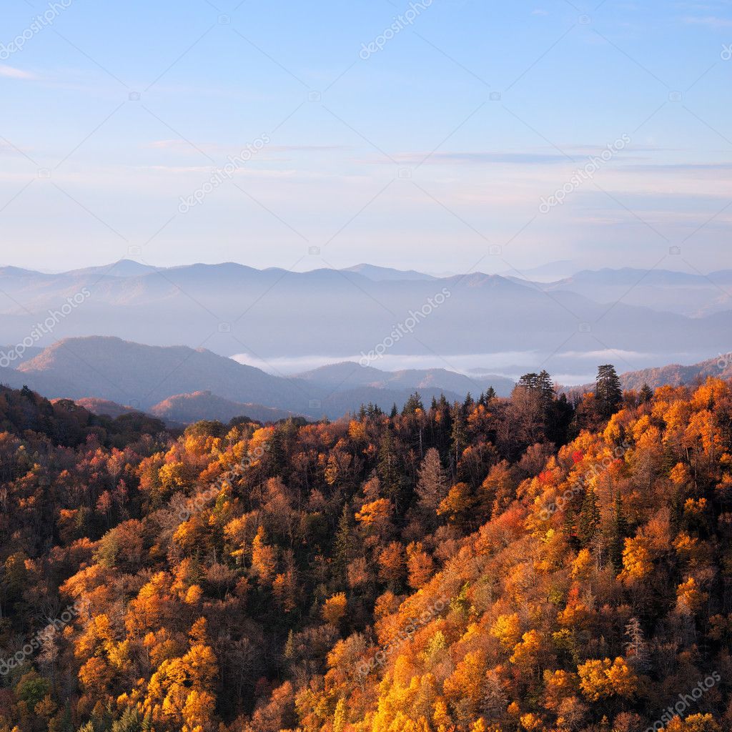 Restored Cabin, Great Smoky Mountains National Park, Tennessee скачать