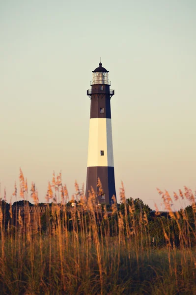 Lighthouse at sunrise — Stock Photo, Image