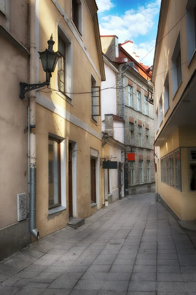 Old European town street — Stock Photo, Image