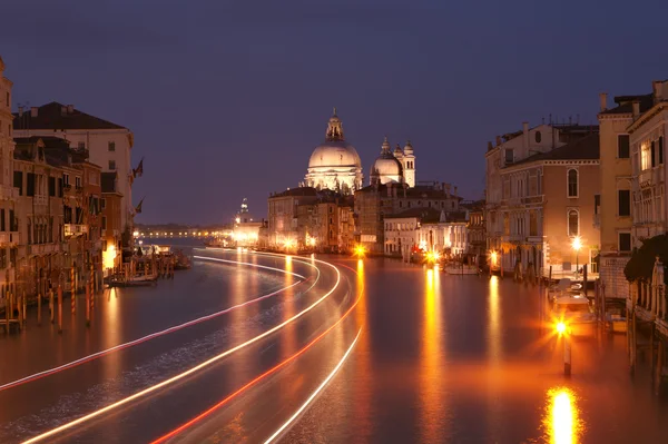 Grand canal after sunset — Stock Photo, Image