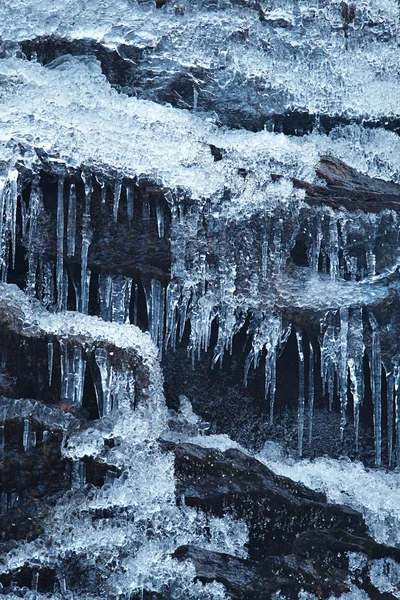 Chute d'eau gelée — Photo