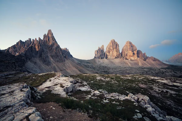 Tre Cime al amanecer — Foto de Stock