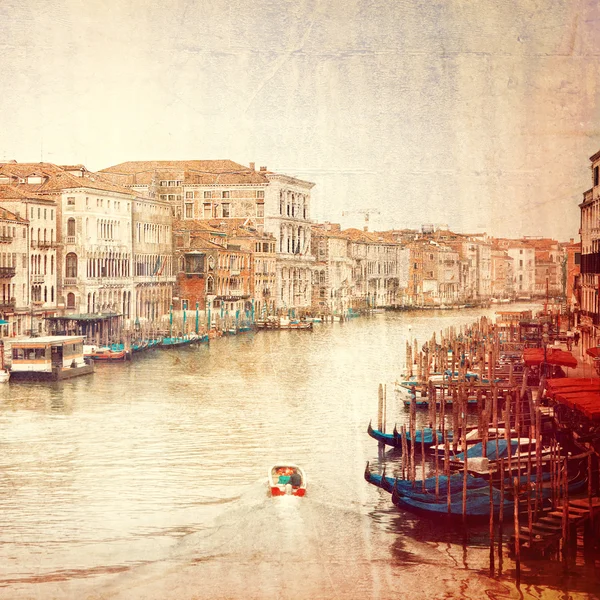 Vintage-Foto des Canal Grande in Venedig — Stockfoto