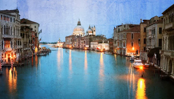 Immagine vintage di Grand canal — Foto Stock