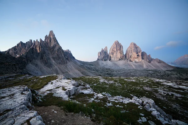 Tre cime ao nascer do sol — Fotografia de Stock