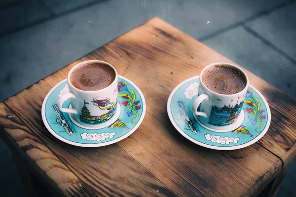 Ретро-стилі зображень традиційну турецьку каву — стокове фото