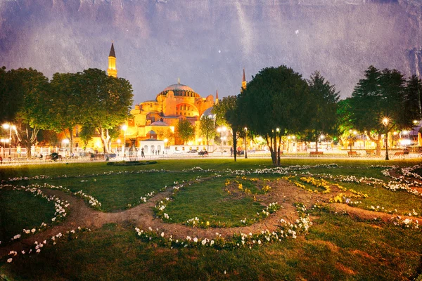 Retro-stil bild des st. sophia (hagia sophia) miseum — Stockfoto