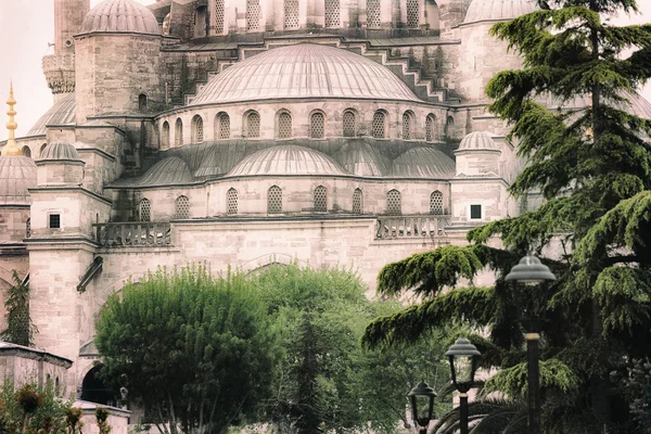 Fotografie vintage a arhitecturii moscheii albastre Sultanahmet — Fotografie, imagine de stoc