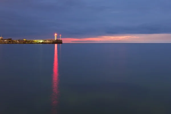 Lighthouse on sunrise — Stock Photo, Image