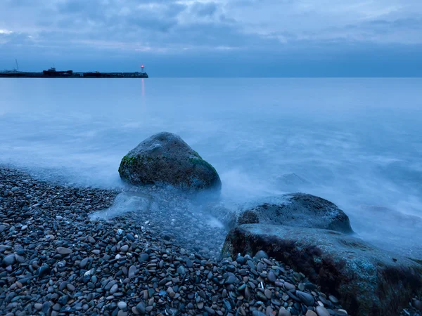 Seascape rano pochmurno — Zdjęcie stockowe