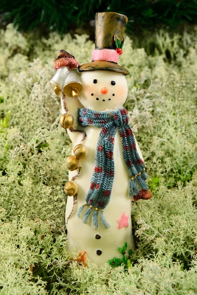 Fröhlicher Schneemann — Stockfoto