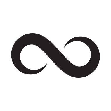Sonsuzluk vektör logo tasarım şablonu