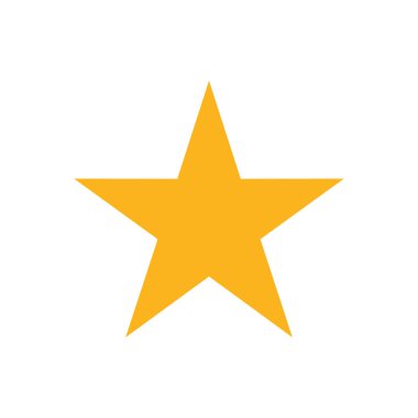 yıldız simgesi vektör illüstrasyonu