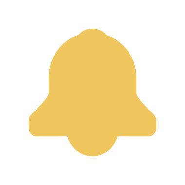 Zil. Web simgesi basit illüstrasyon