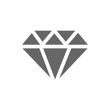 Elmas. Web simgesi basit illüstrasyon