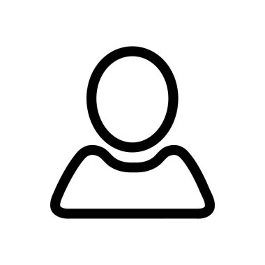 Avatar ve kullanıcının vektör illüstrasyon simgesi