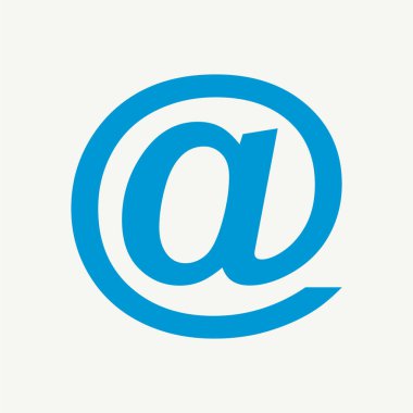 E-posta simgesi simgesi. Vektör çizim