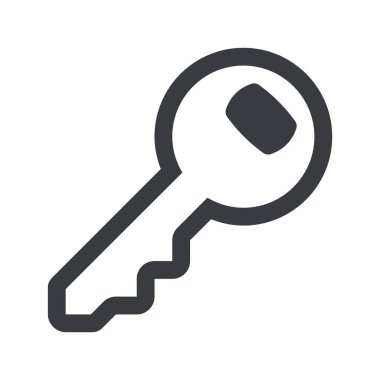 Kapı anahtarı vektör simgesi