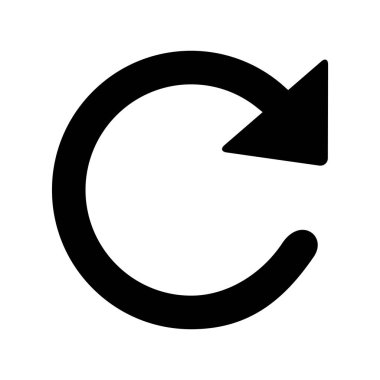 Yenile. Web simgesi basit illüstrasyon