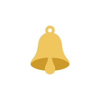 Web ve mobil uygulama tasarımınız için beyaz arkaplanda izole edilmiş çan simgesi vektörü, alarm logosu çalma kavramı