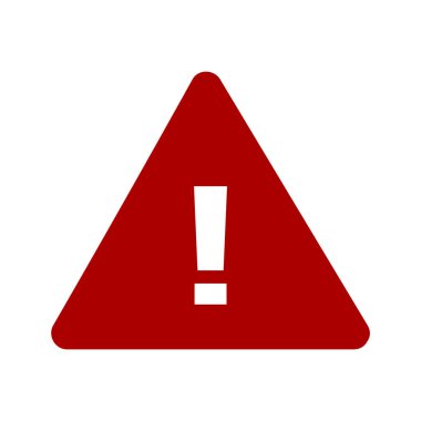 Uyarı simgesi vektör illüstrasyonu