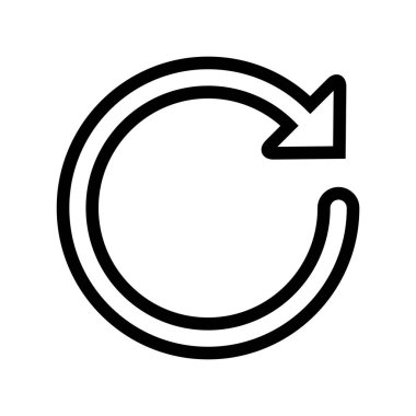 Tekrarlama okunun vektör illüstrasyon simgesi 