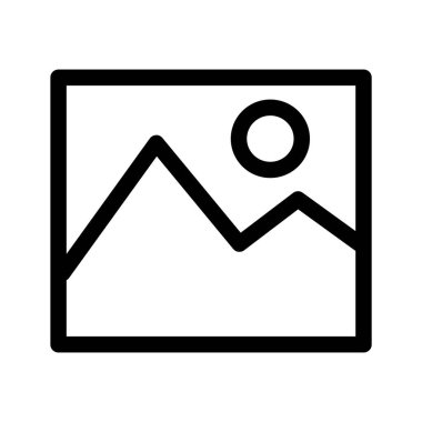 minimalist vektör illüstrasyonu, fotoğraf simgesi
