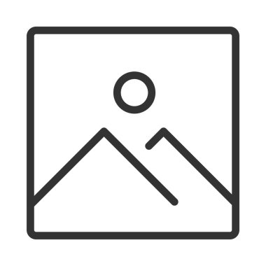 minimalist vektör illüstrasyonu, fotoğraf simgesi