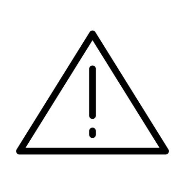 Uyarı simgesi vektör illüstrasyonu