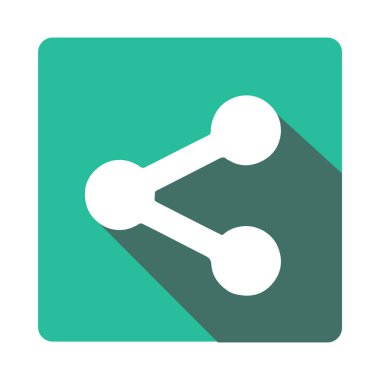 minimalist vektör illüstrasyonu, paylaşım simgesi