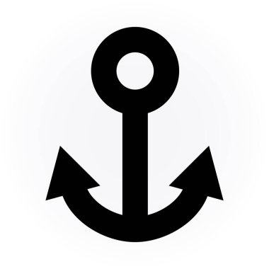 Çapa simgesi işareti. vektör çizimi tasarımı