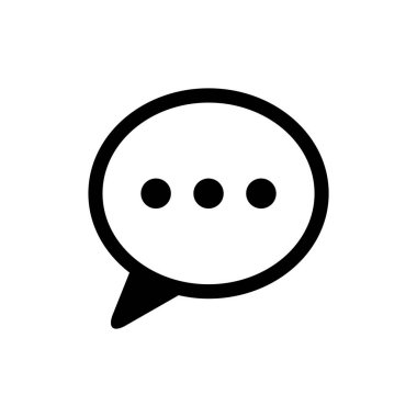 konuşma kabarcığı vektör çizimi