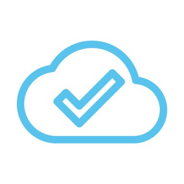 bulut web vektör simgesi