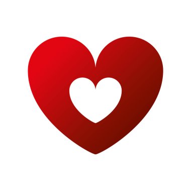 Arka planda kalp ikonu var. Aşk logosu kalp çizimi.