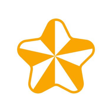 Yıldız simgesi. düz dizayn biçimi 10