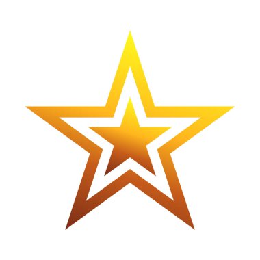 yıldız simgesi vektör illüstrasyonu