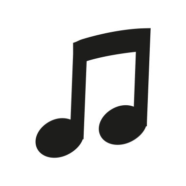 müzik notası ikon vektör illüstrasyonu