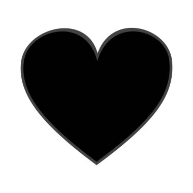 Arka planda kalp ikonu var. Aşk logosu kalp çizimi.
