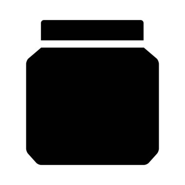 Kavanoz. Web simgesi basit illüstrasyon