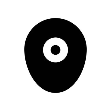 minimalist vektör illüstrasyonu, konum simgesi simgesi