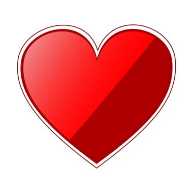 Arka planda kalp ikonu var. Aşk logosu kalp çizimi.